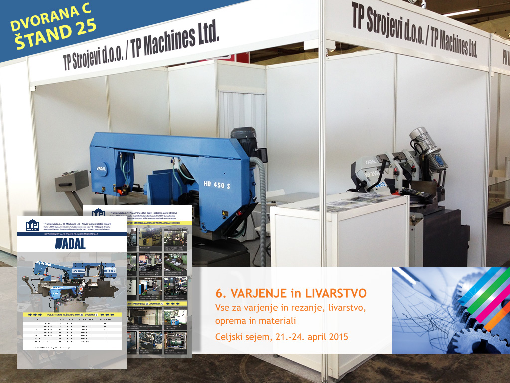 TP Strojevi d.o.o na sajmu "Welding & Foundry EXPO" u Celju, Slovenia (April 21-24)